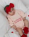 Valentine Ruffle Romper | Baby Blush