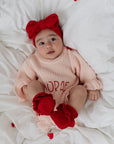 Valentine Ruffle Romper | Baby Blush
