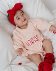 Valentine Ruffle Romper | Baby Blush