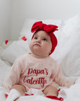 Valentine Pointelle Romper | Baby Blush