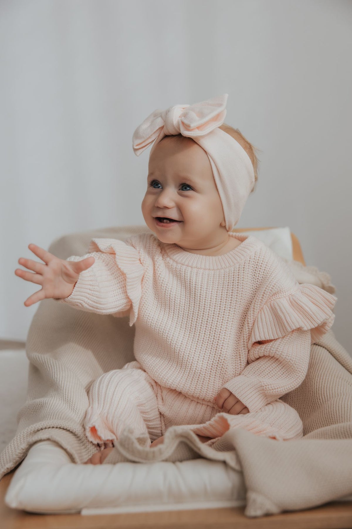 Flared Trousers | Baby Blush