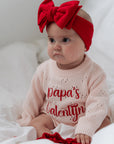 Valentine Pointelle Romper | Baby Blush