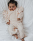 Flared Trousers | Baby Blush