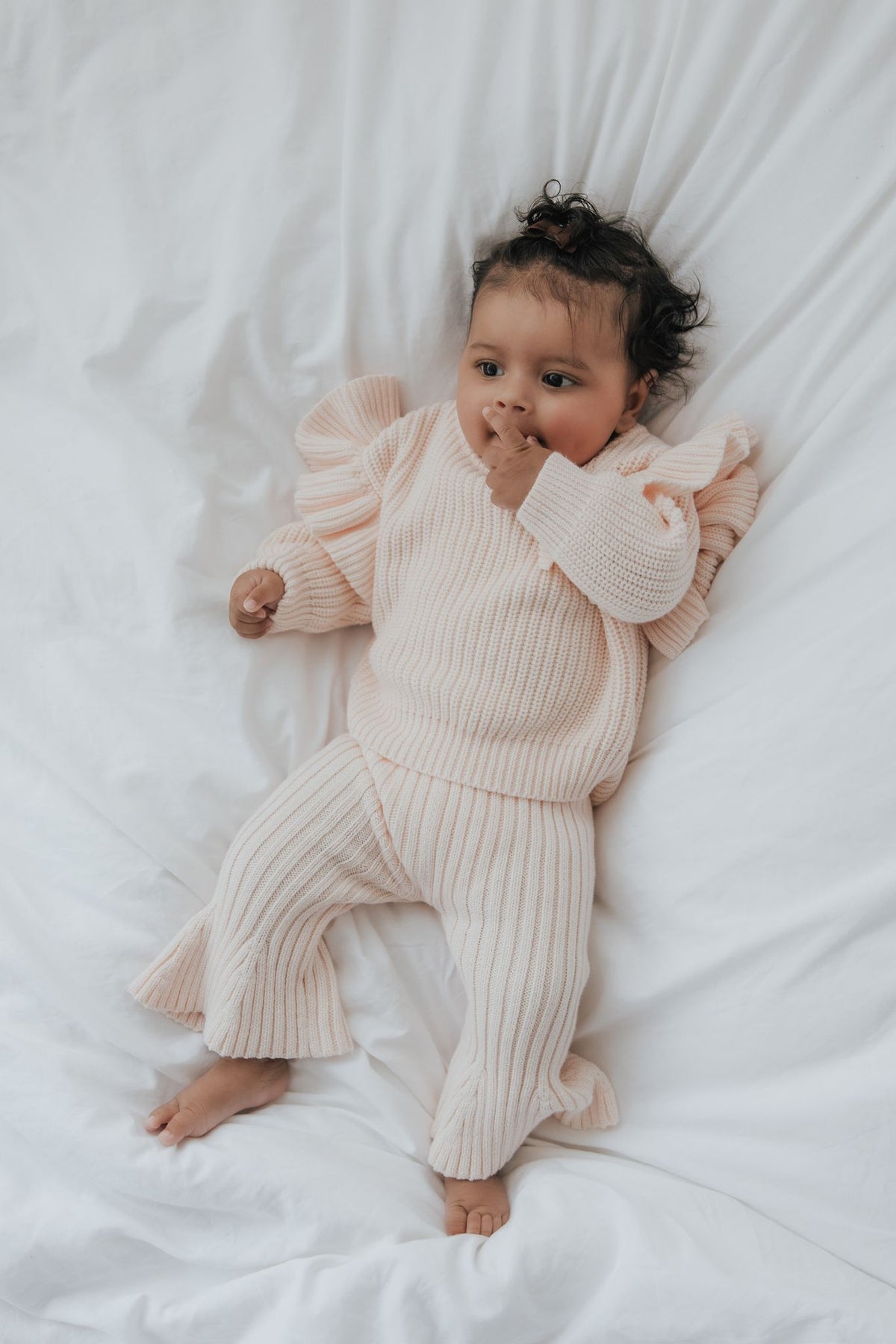 Flared Trousers | Baby Blush