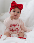 Valentine Pointelle Romper | Baby Blush